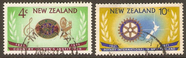 New Zealand 1971 WI and Rotary Anniversaries Set. SG948-SG949.